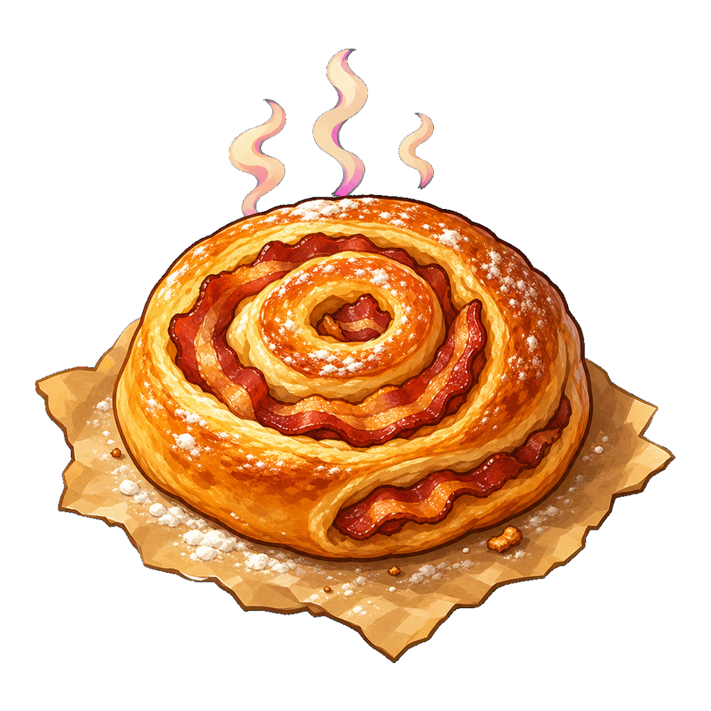 Bacon Breakfast Spiral Bun
