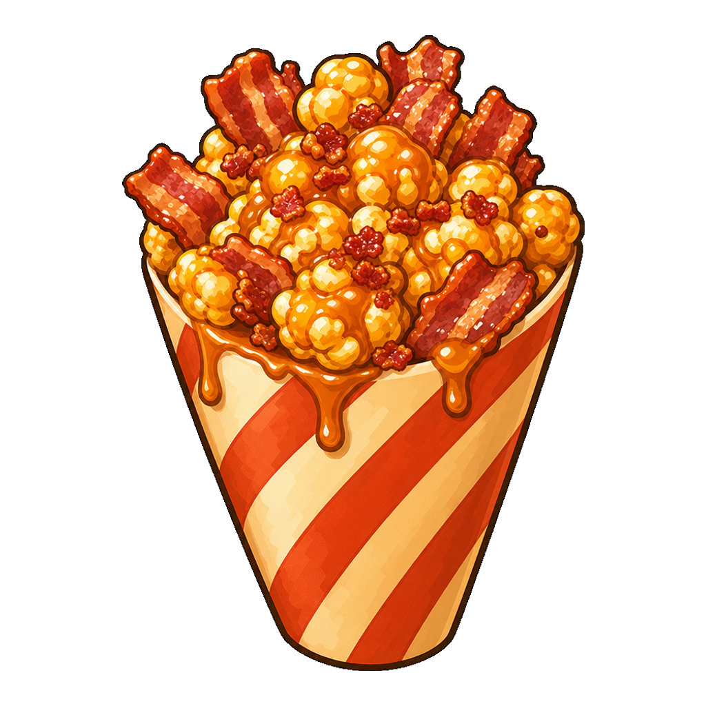 Bacon Caramel Crackle Cones
