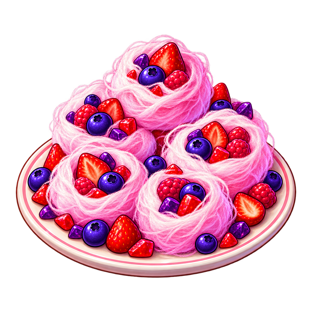 Berry Cotton Swirl Bites