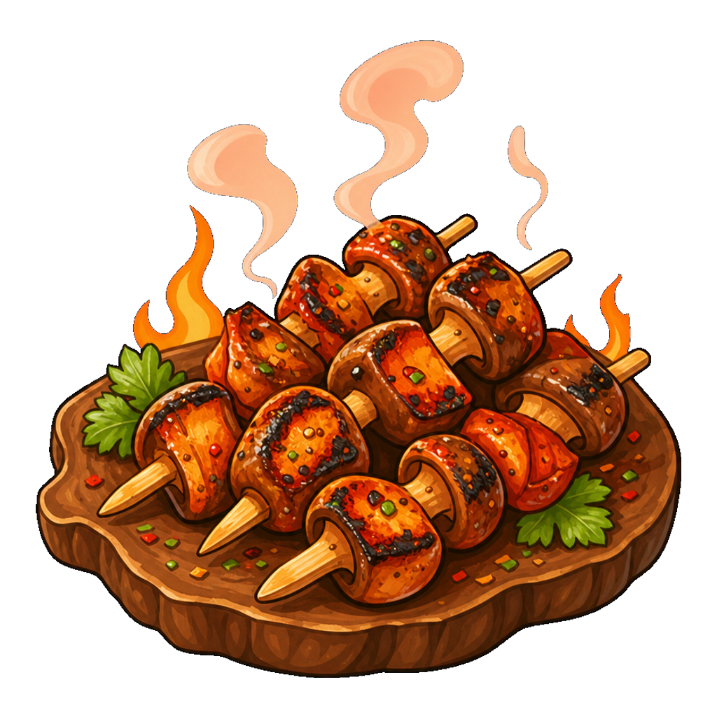 Blazing Turkey Mushroom Bites