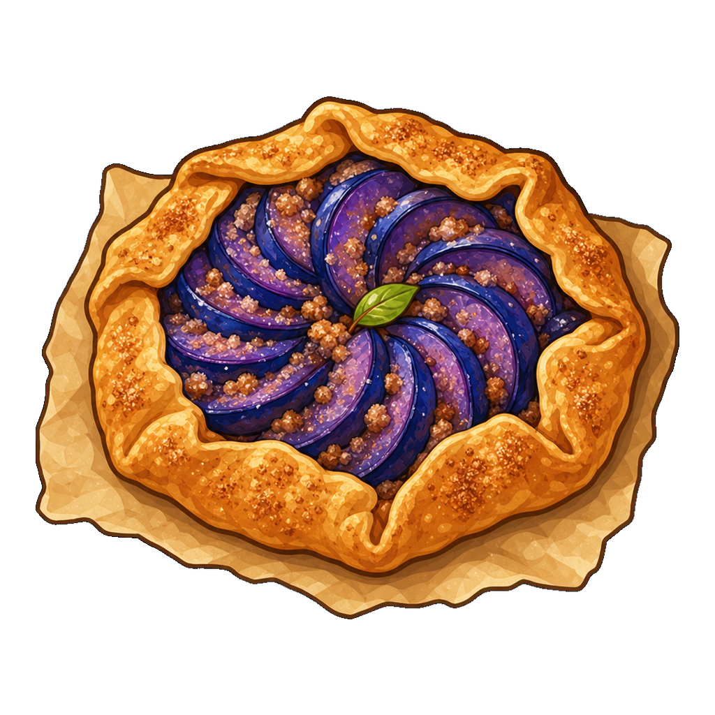 Blue Apple Crumble Galette