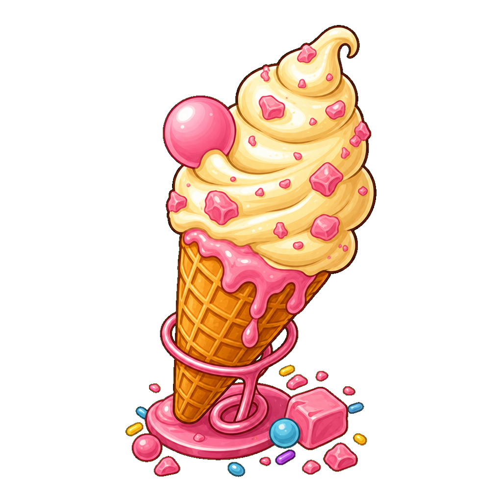 Bubblegum Blast Swirl Cone