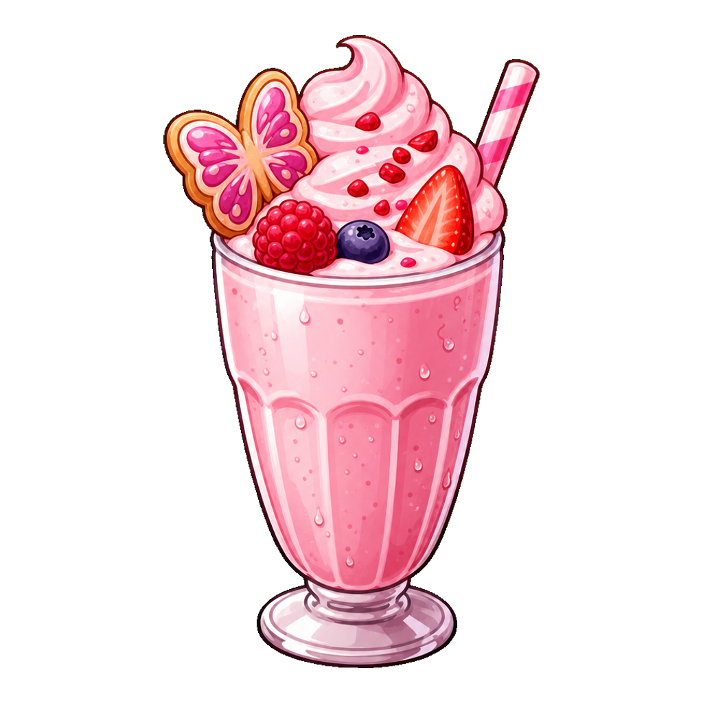 Butterfly Berry Milk Shake