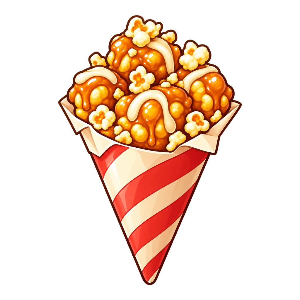 Caramel Corn Milkshake Bites