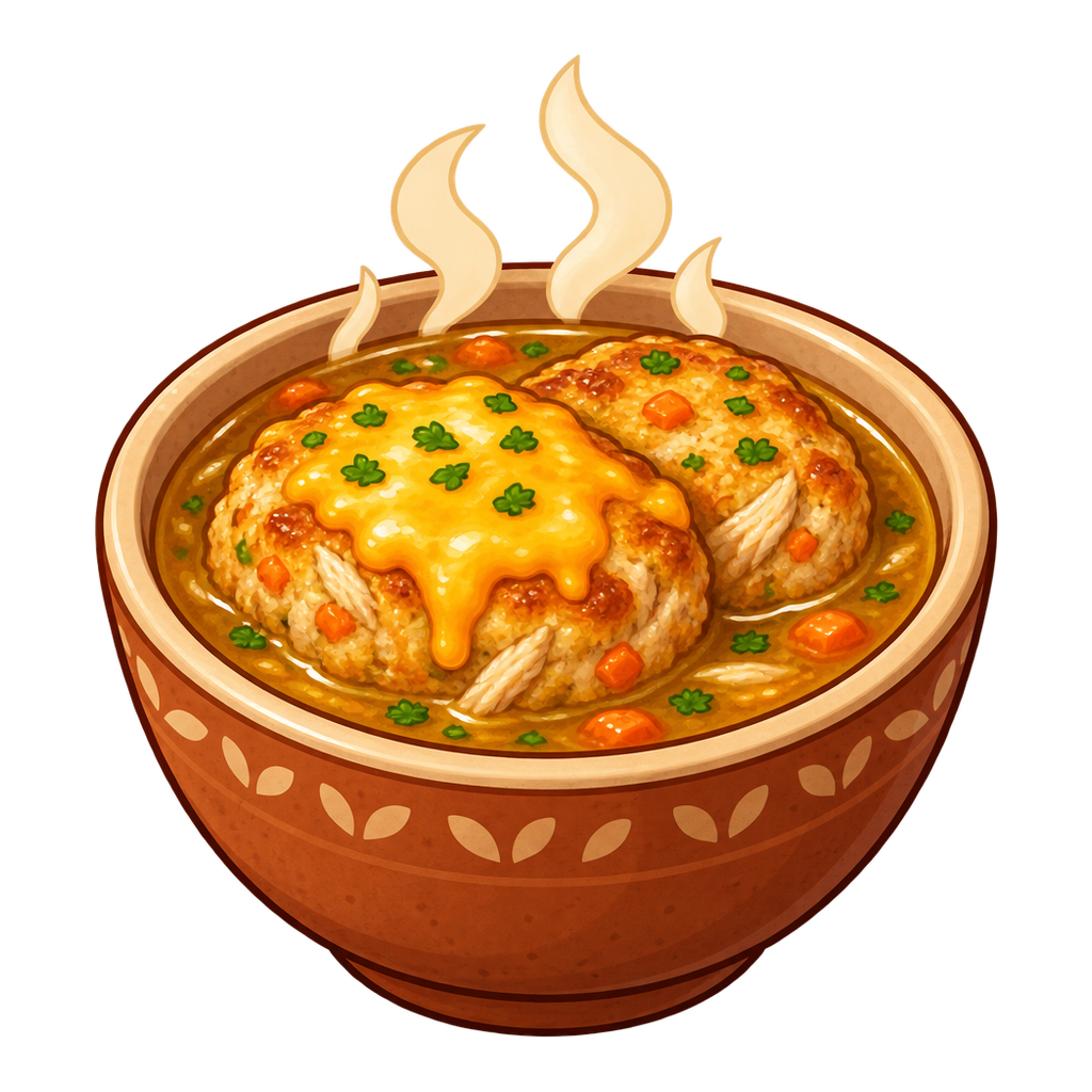 Cheddar Chicken Broth Cakes