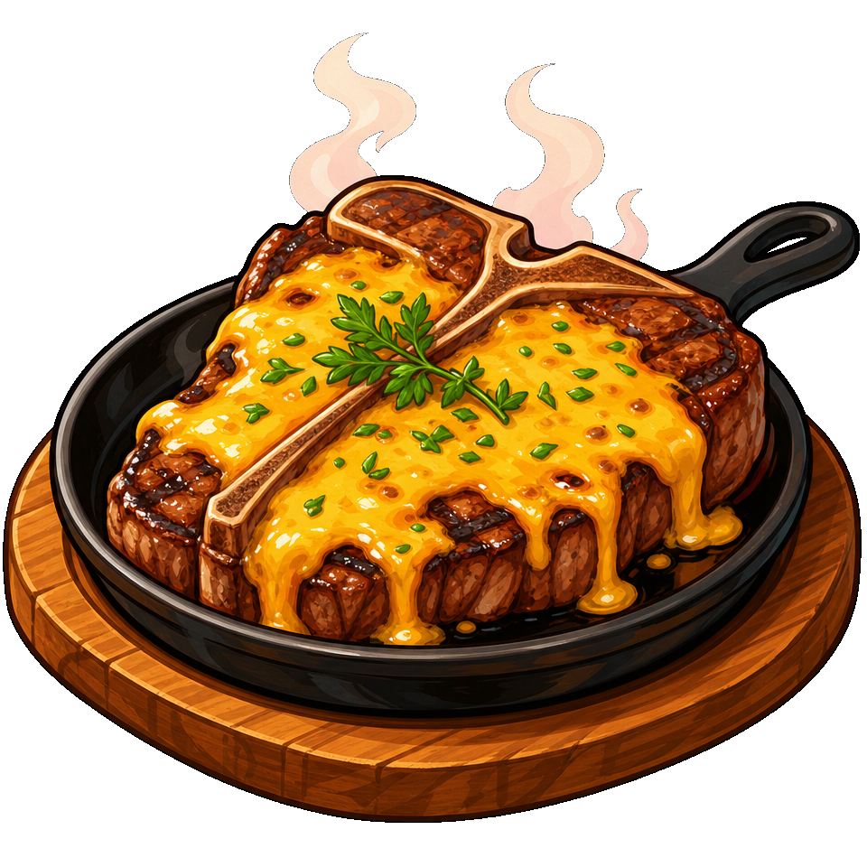 Cheesy T-Bone Melt