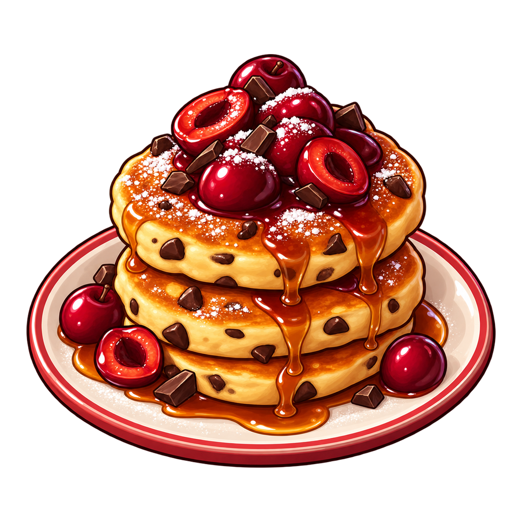 Cherry Chocolate Sunrise Cakes