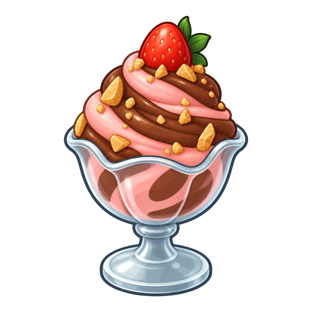 Chocoberry Swirl Custard
