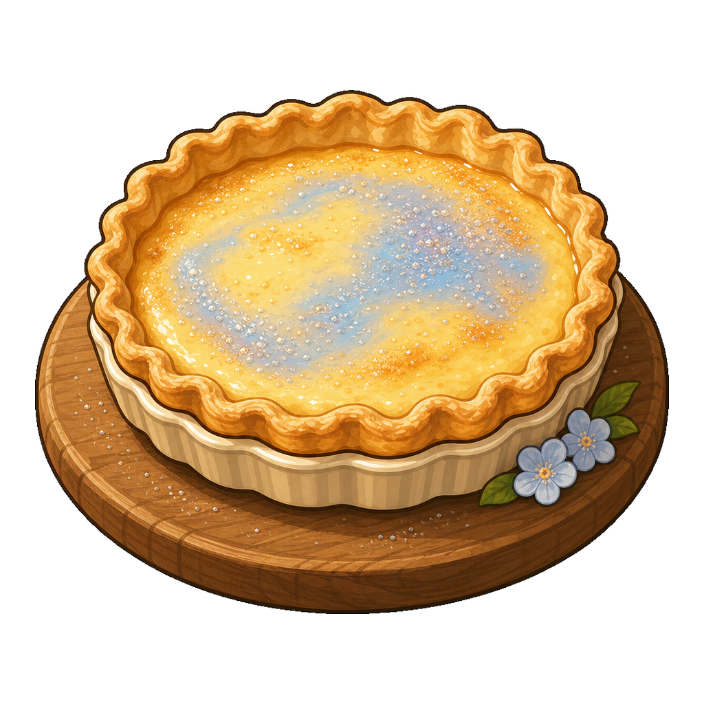 Cloudfield Crackle Custard Tart