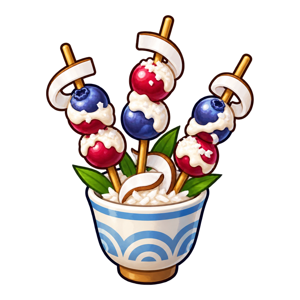 Cometberry Coconut Skewers