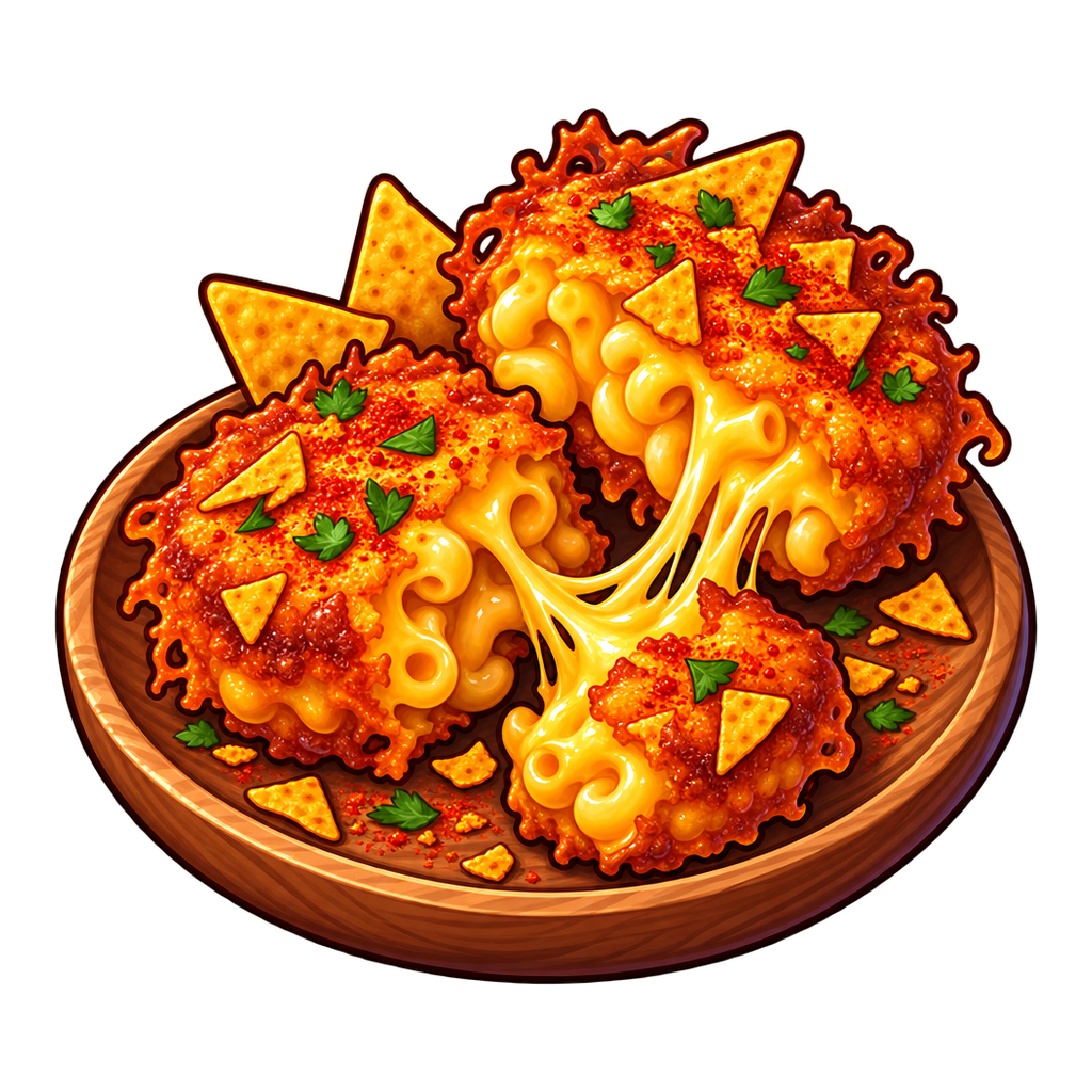 Crispy Nacho Macaroni Cakes