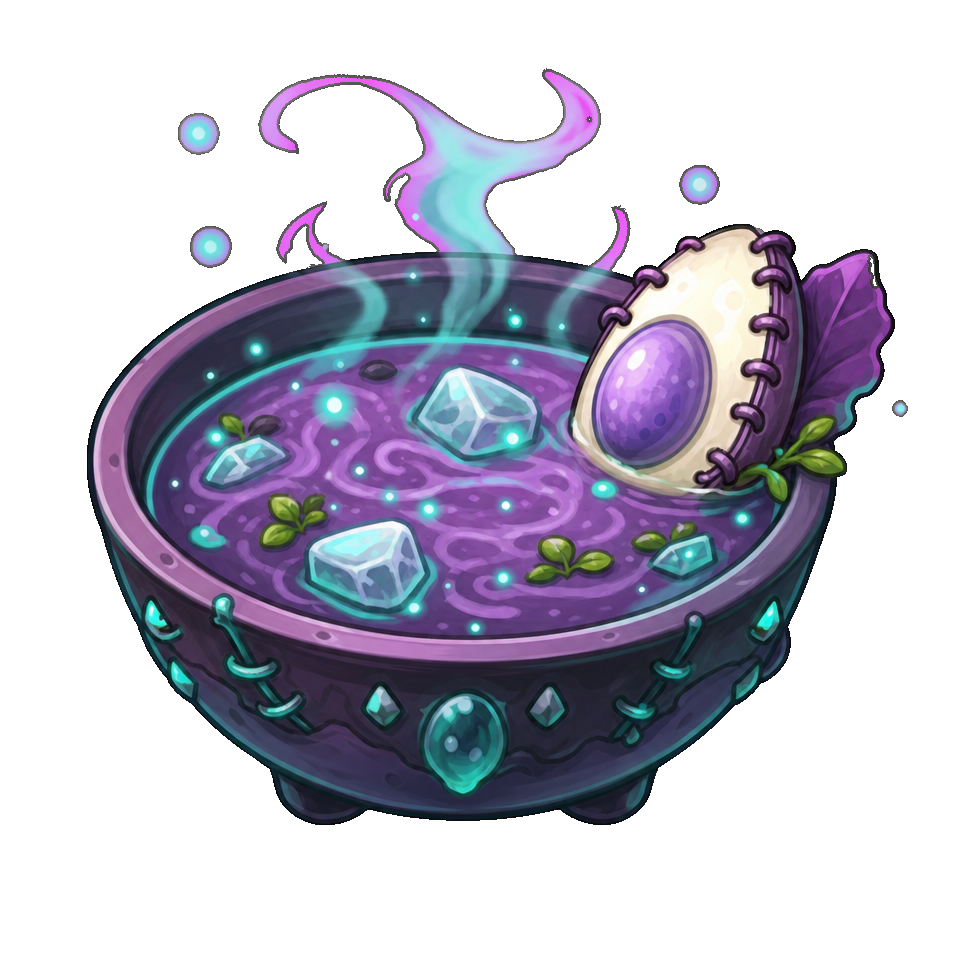 Eerie Frozen Egg Bisque