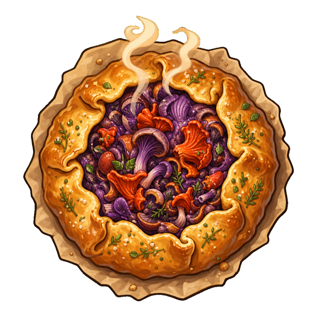 Ember & Violet Mushroom Galette