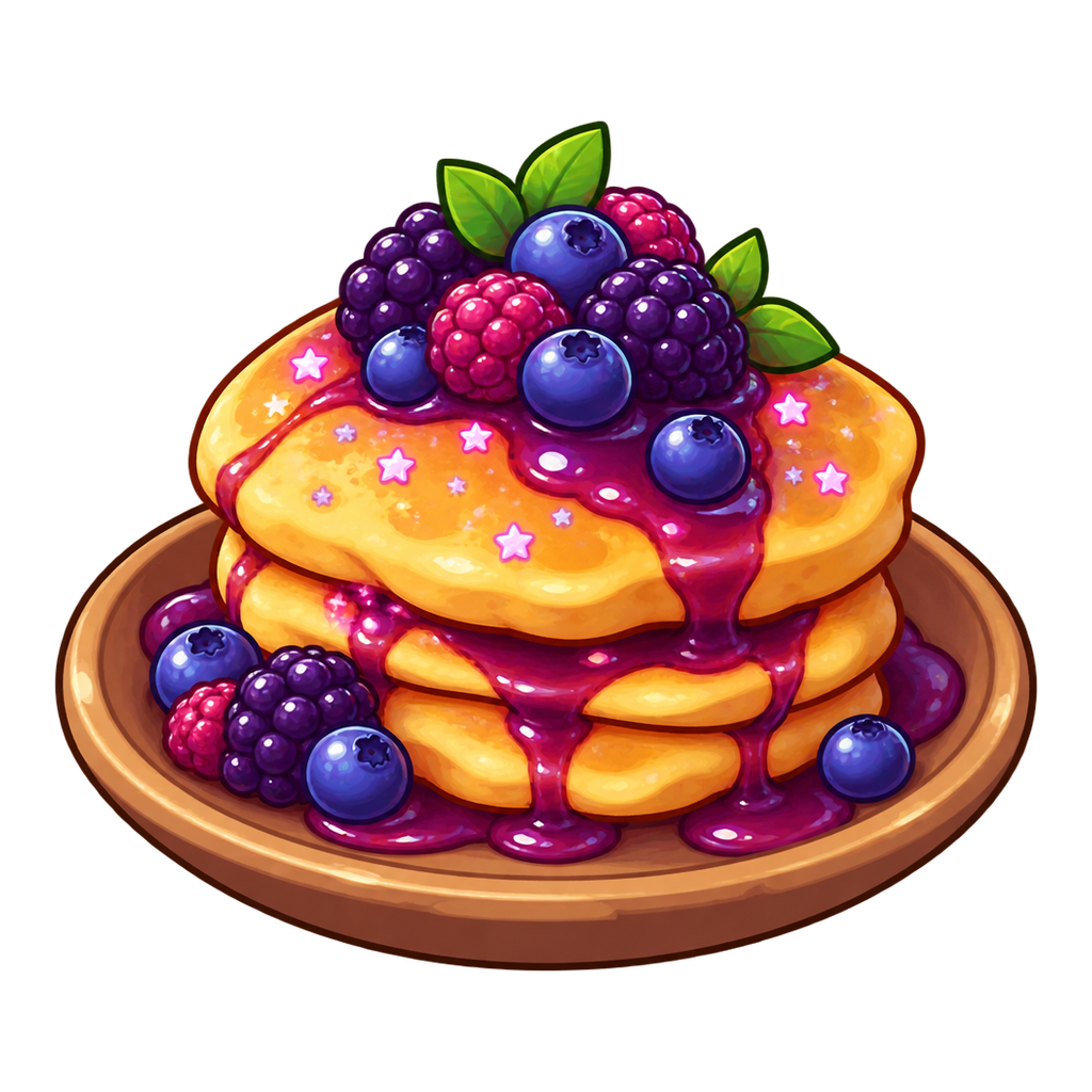Enchanted Berry Flatcakes