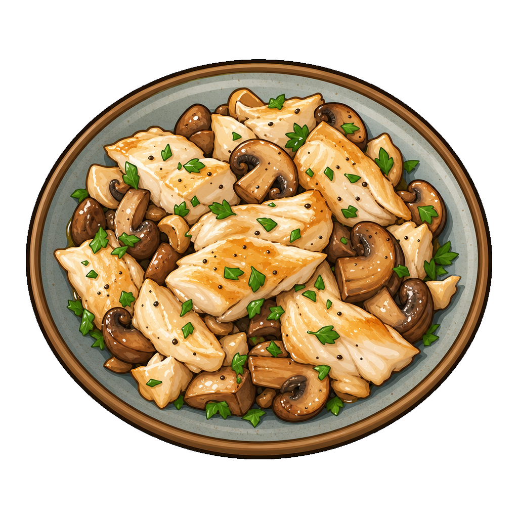 Fillet & Mushroom Toss