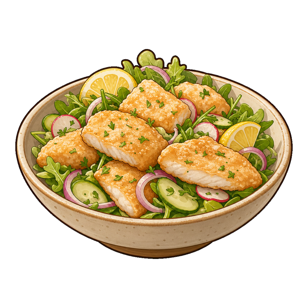 Flaky Fillet Dredge Salad