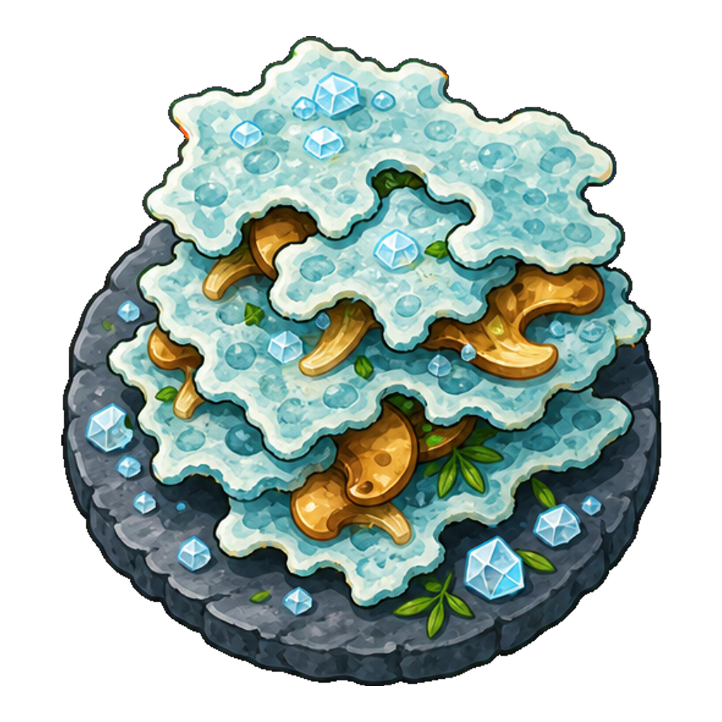 Frosty Lichen Mushroom Crisp