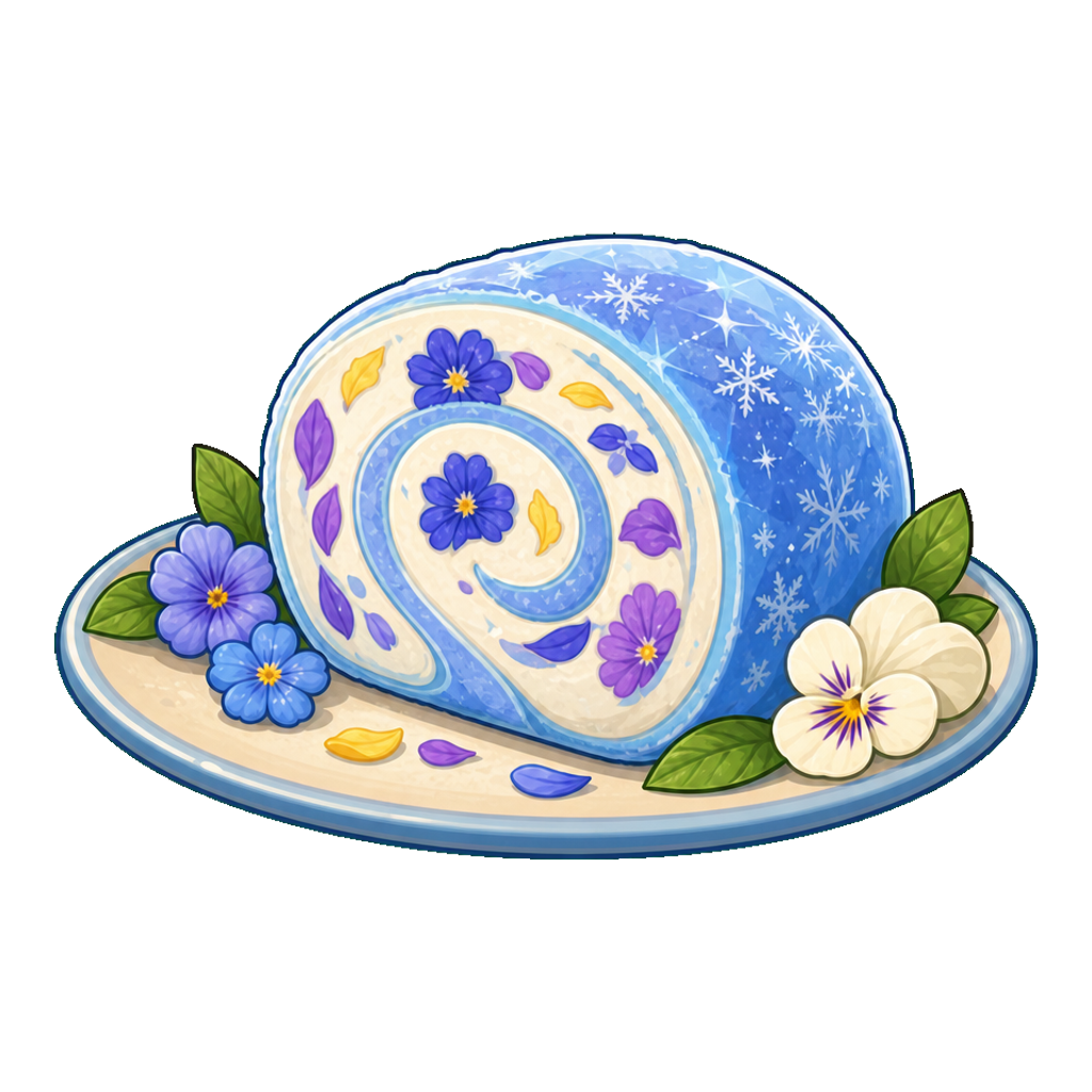 Frozen Floral Dough Swirl
