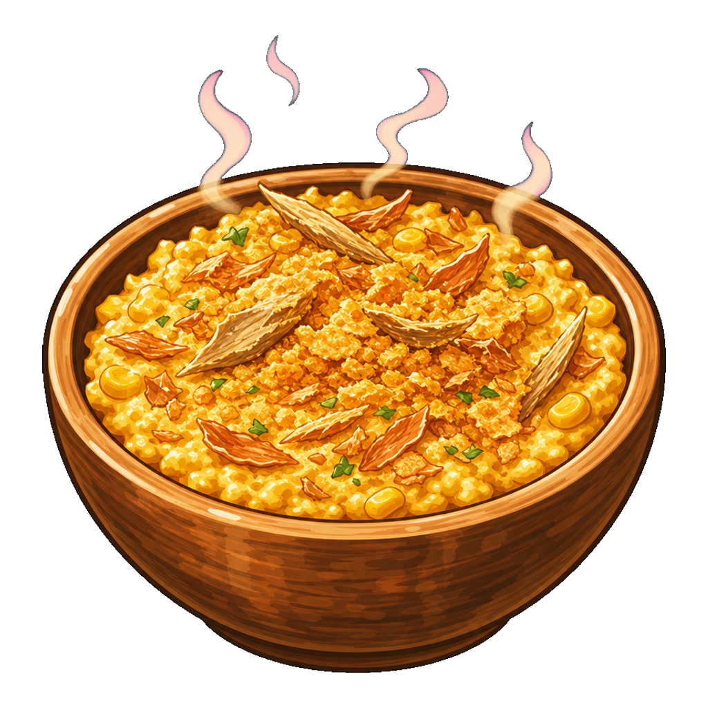 Golden Corn Fish Crumble
