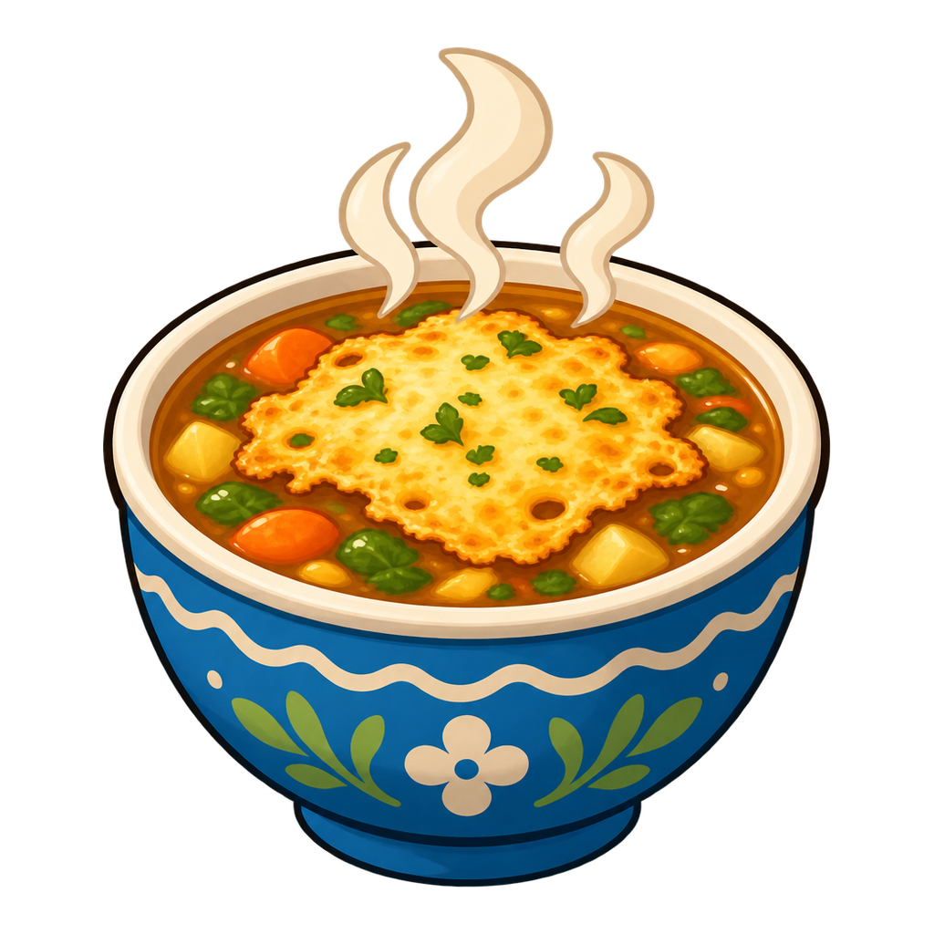 Golden Crust Garden Broth