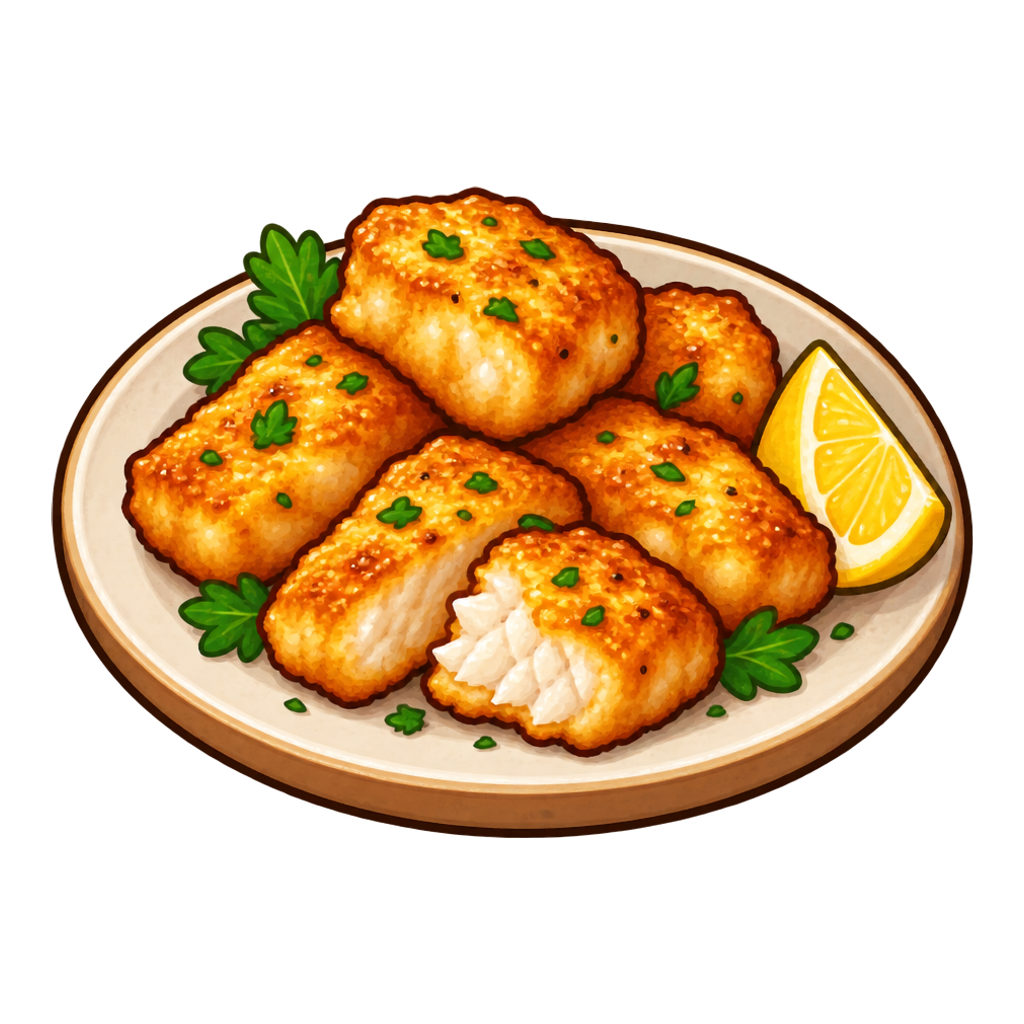 Golden Sizzle Fish Bites
