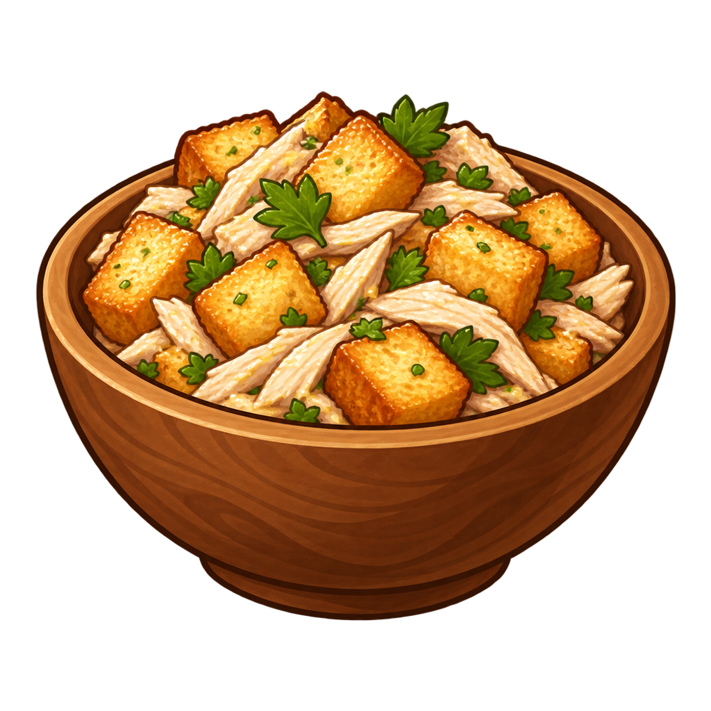 Golden Turkey Crouton Toss