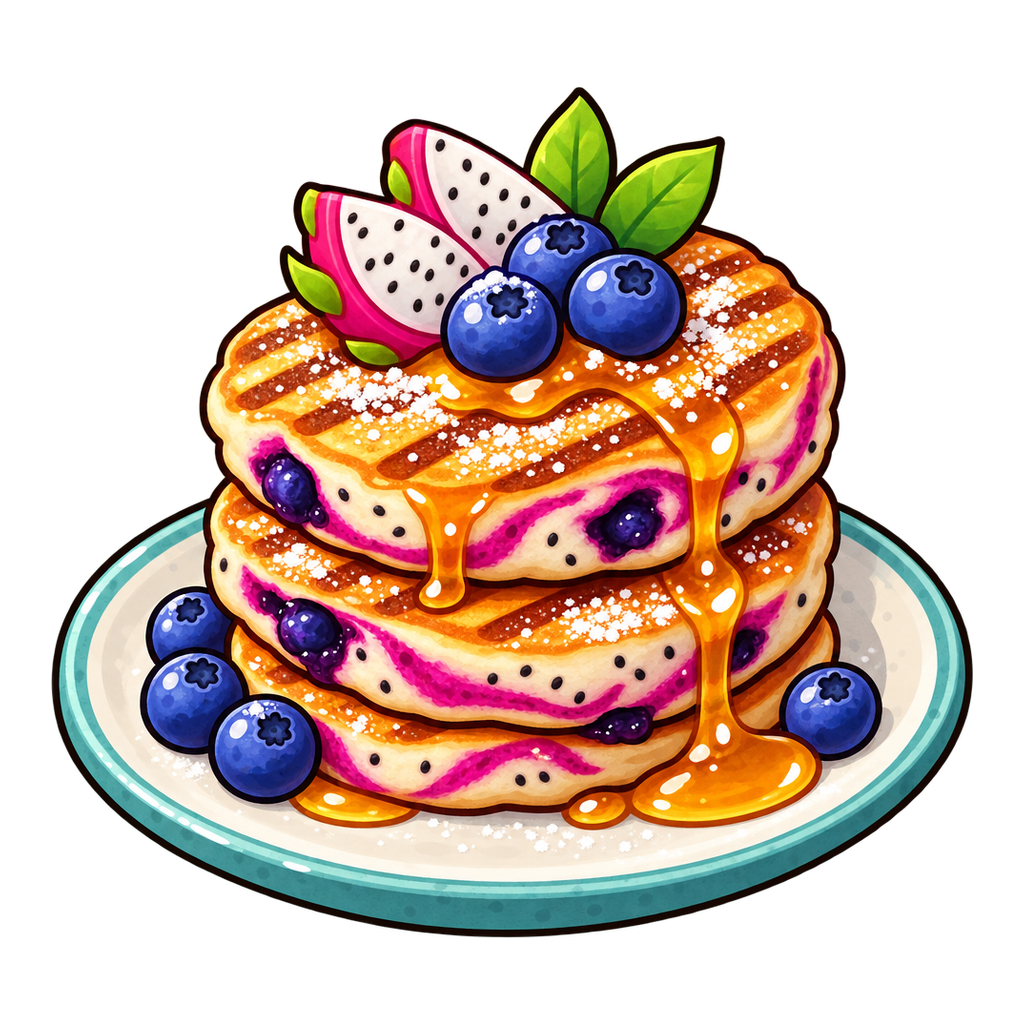 Dragonberry Sunrise Cakes