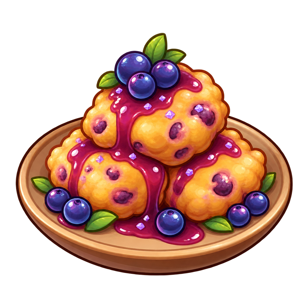 Hexbloom Berry Fritters