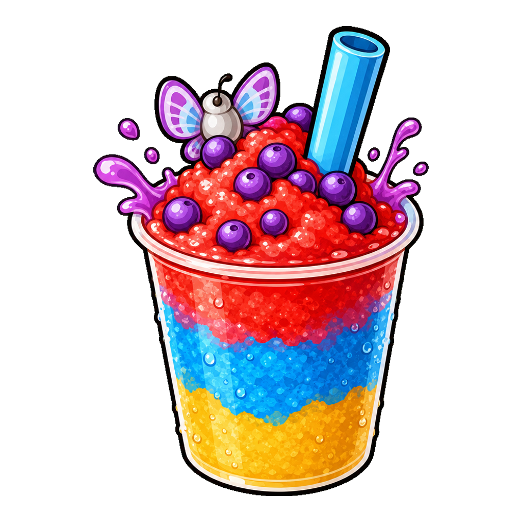 Improvised Butterfly Slush Splash