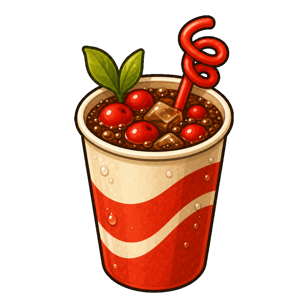Improvised Cherry Cola Fizz