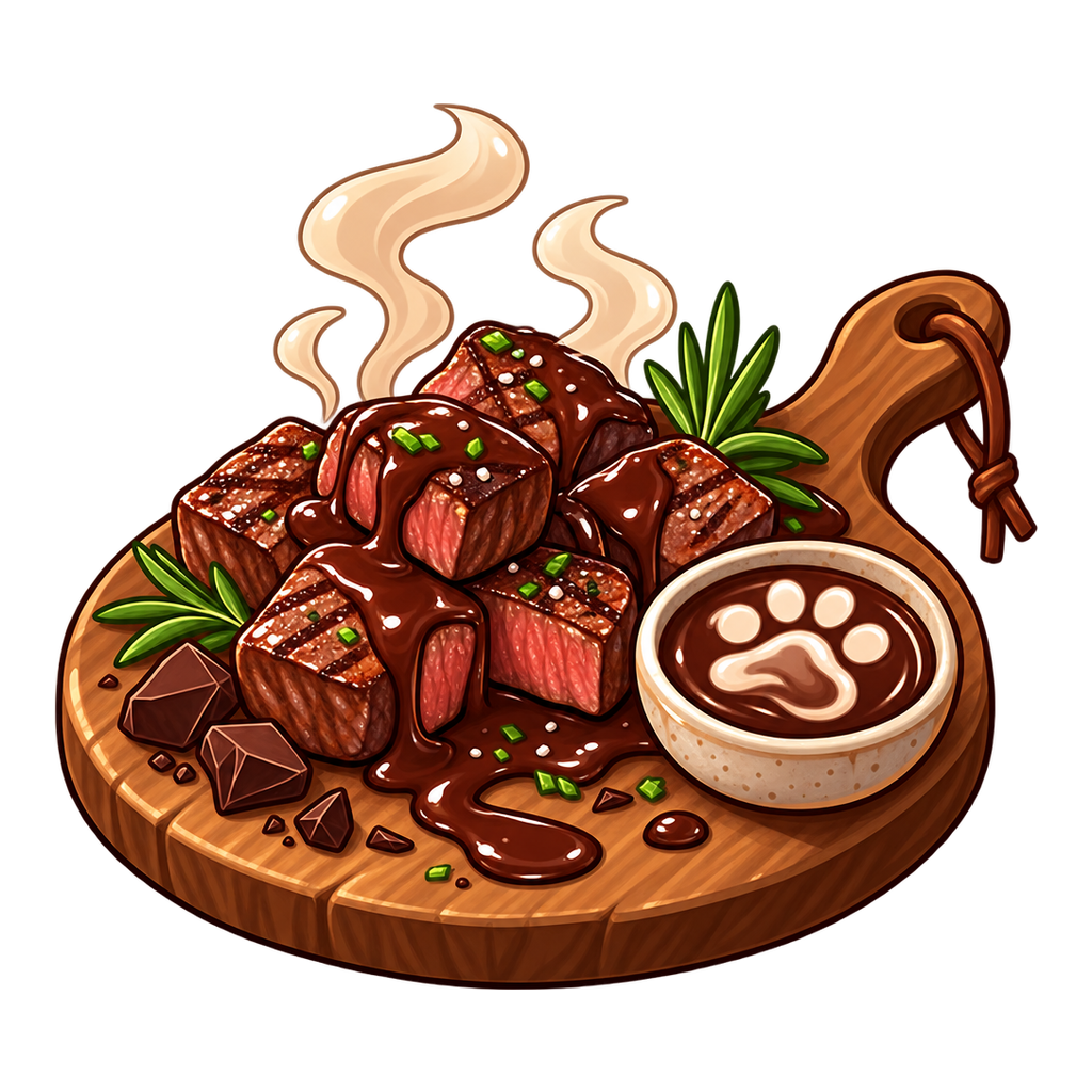 Cocoa Steak Bites