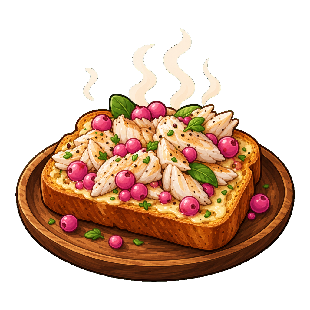 Flutterberry Cod Toast