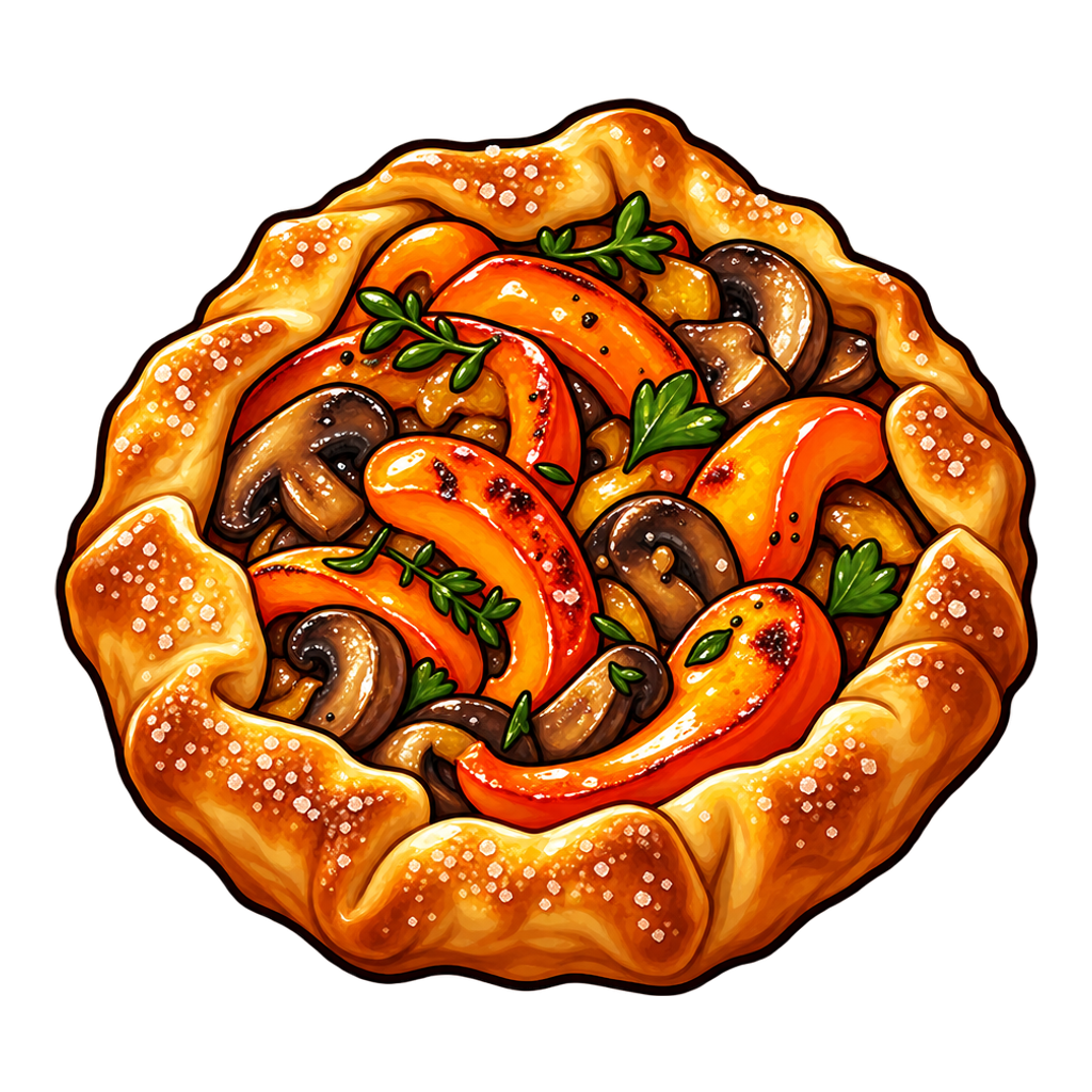 Pepper Mushroom Tart