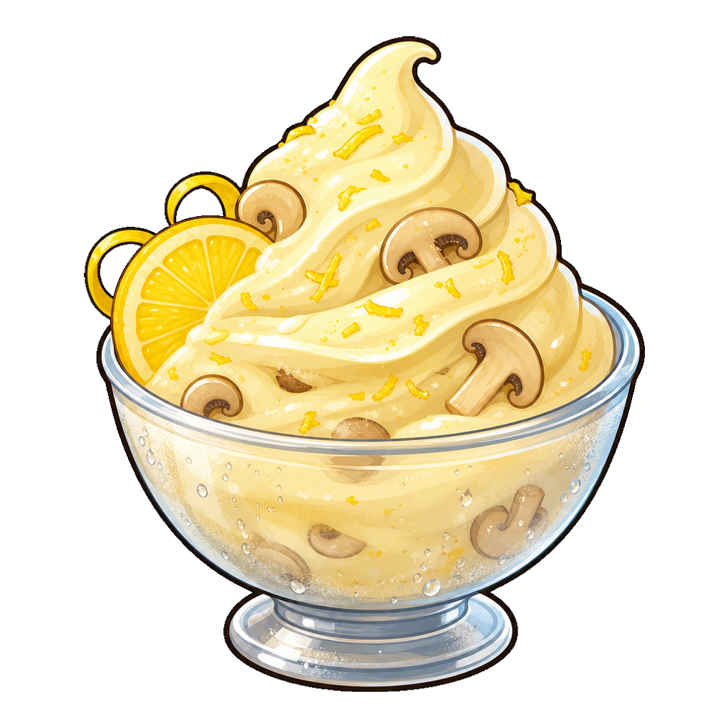 Lemon Mushroom Frost Swirl