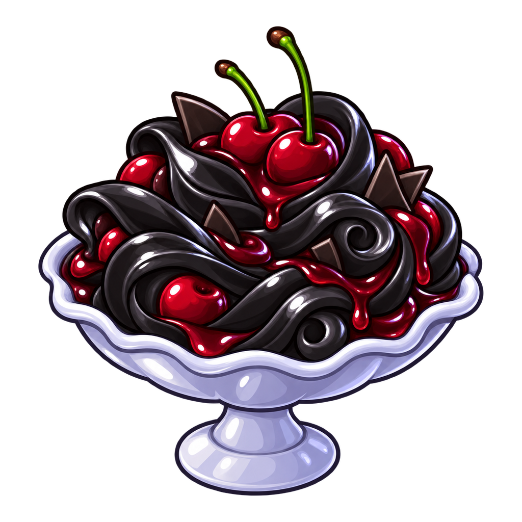 Midnight Cherry Ribbons