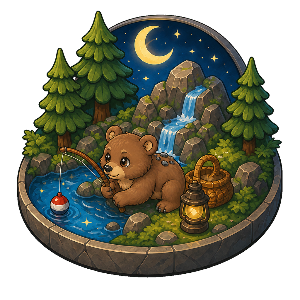 Midnight Fishing Diorama Midnight Fishing Diorama