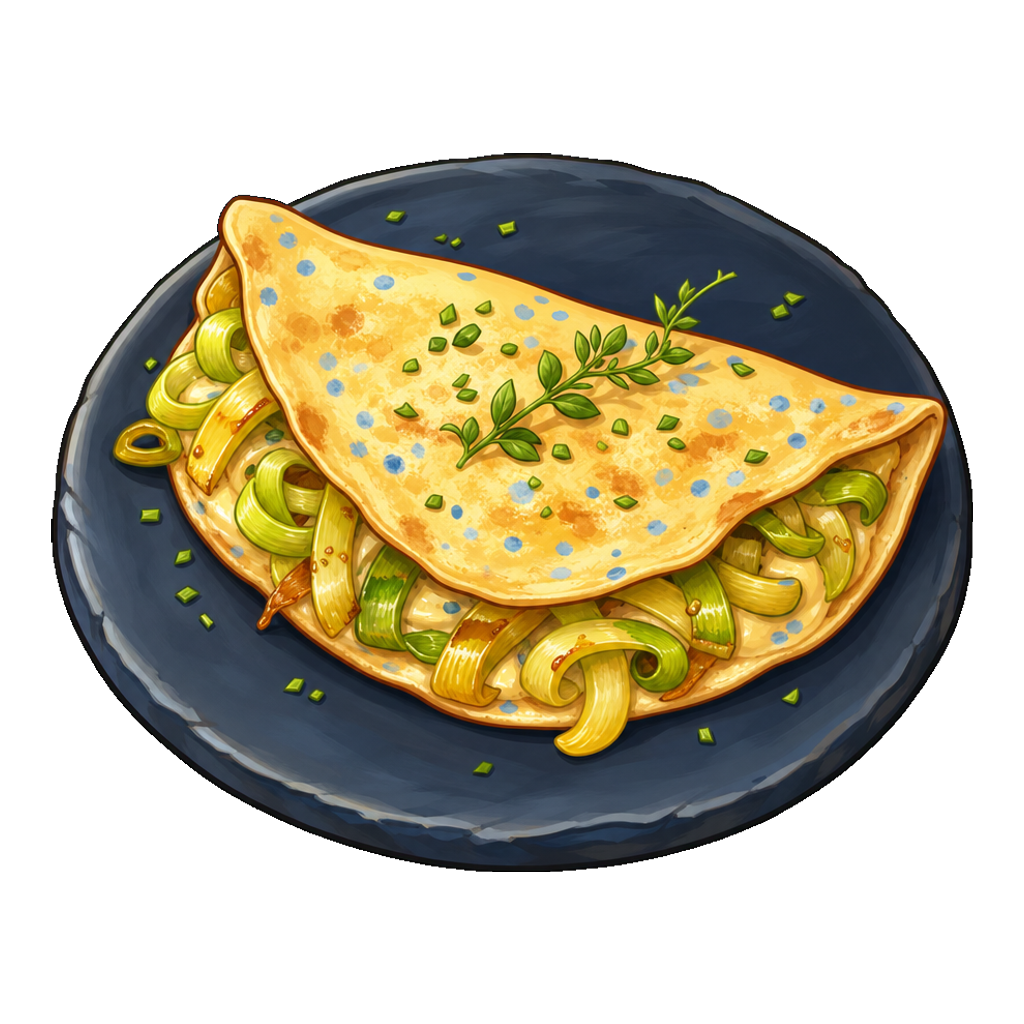 Mooncluck Leek Savory Crepe