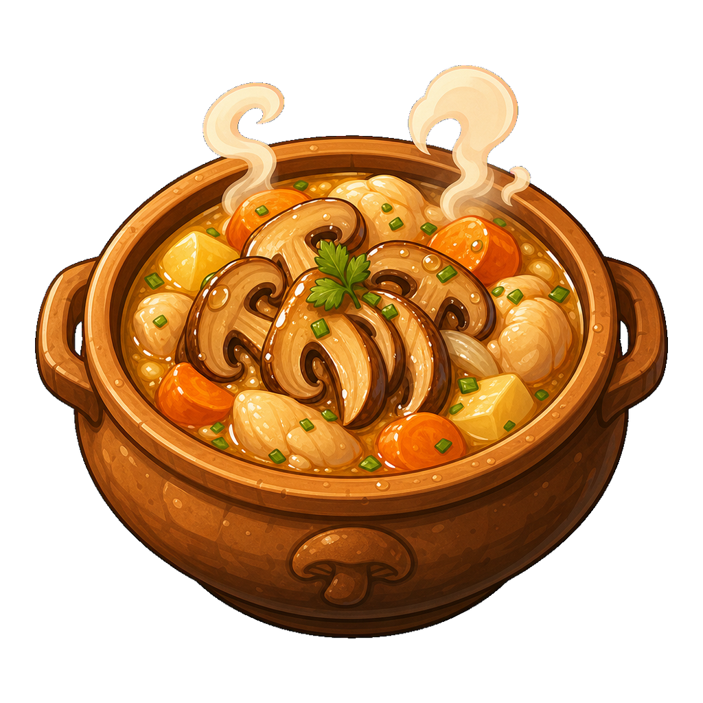 Rainy Day Chicken Mushroom Pot