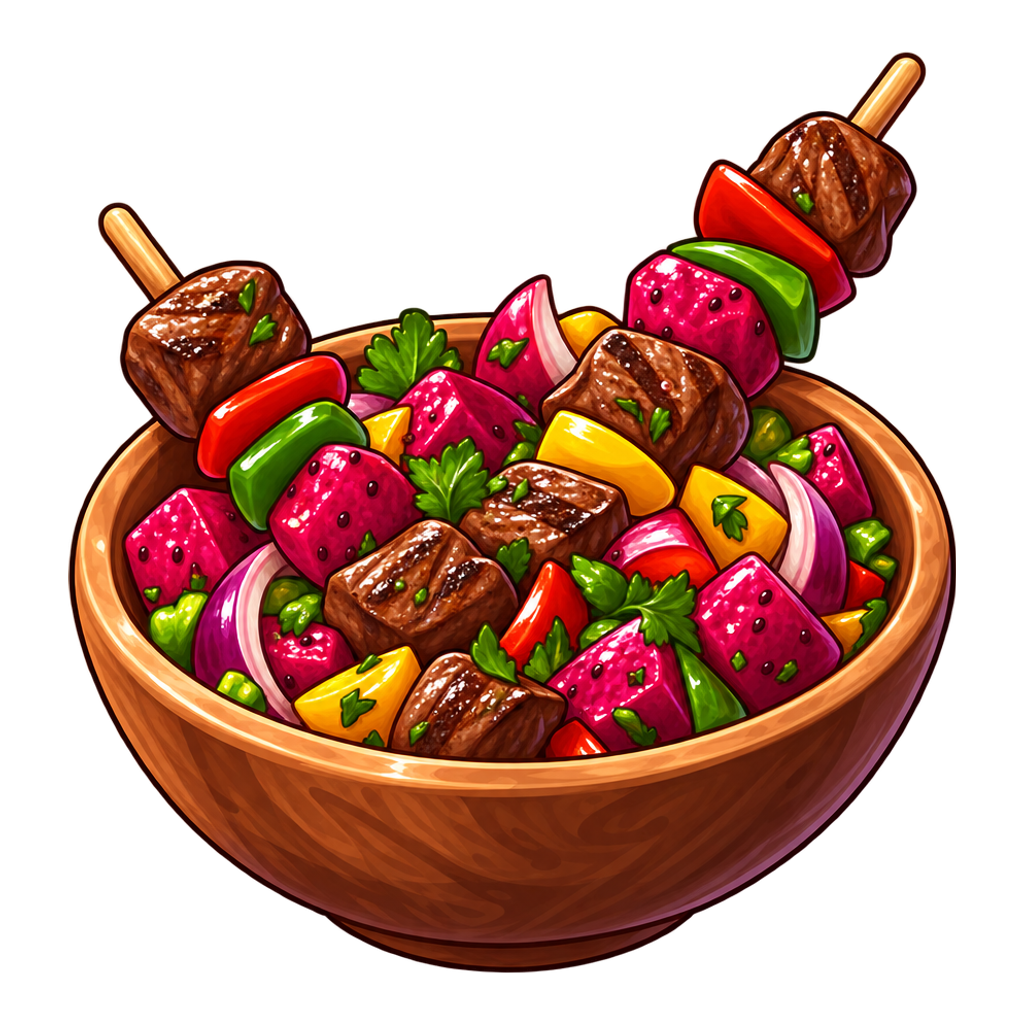 Ruby Pear Kabob Mingle