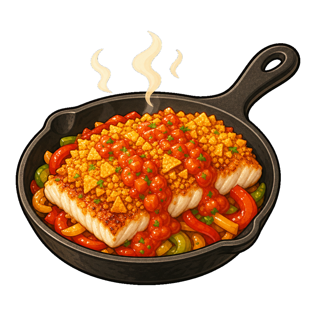 Salsa-Crusted Skillet Fillet