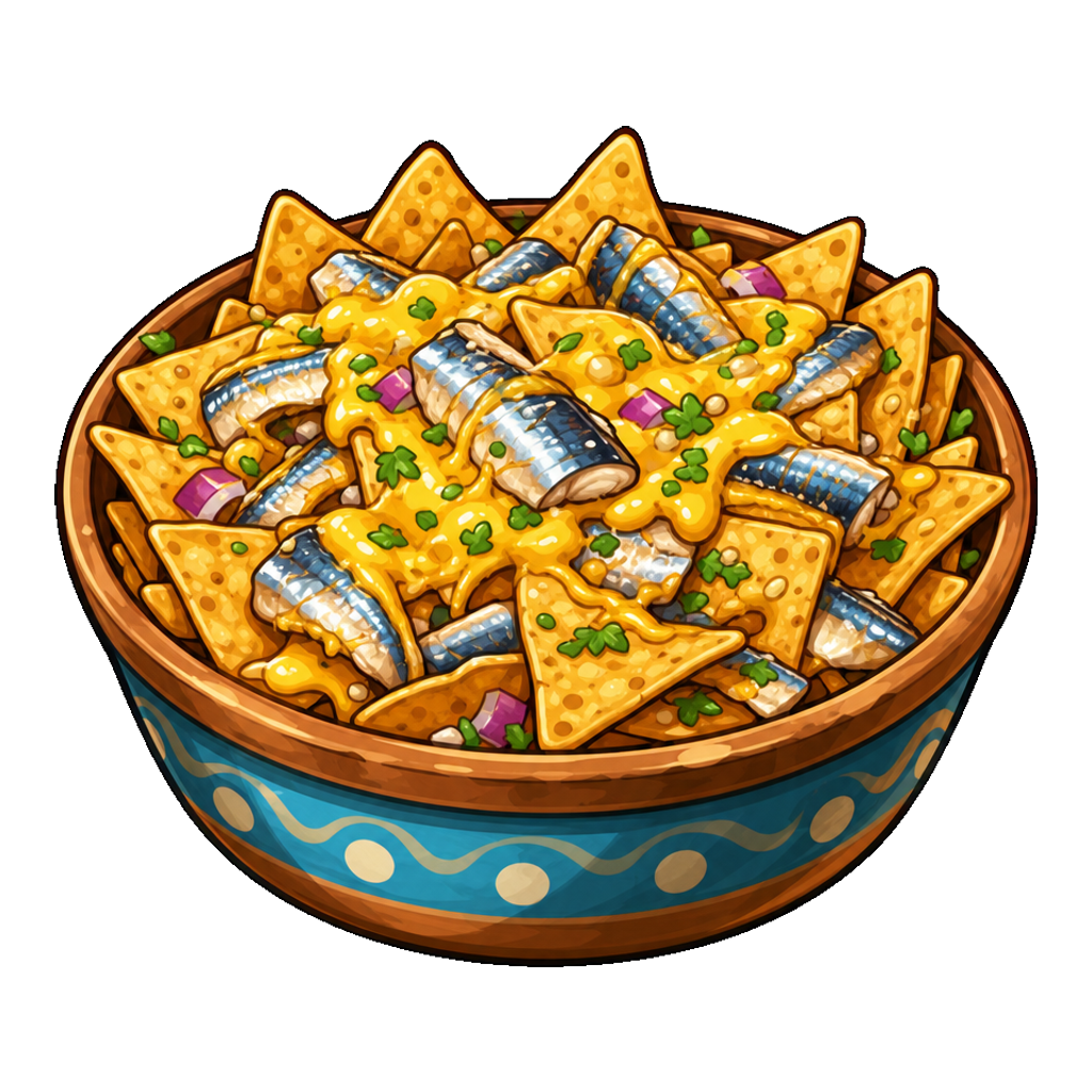 Sardine Crunch Nacho Toss