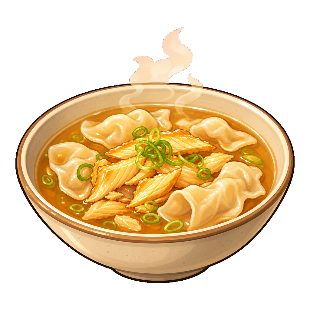 Silken Fillet Wonton Broth