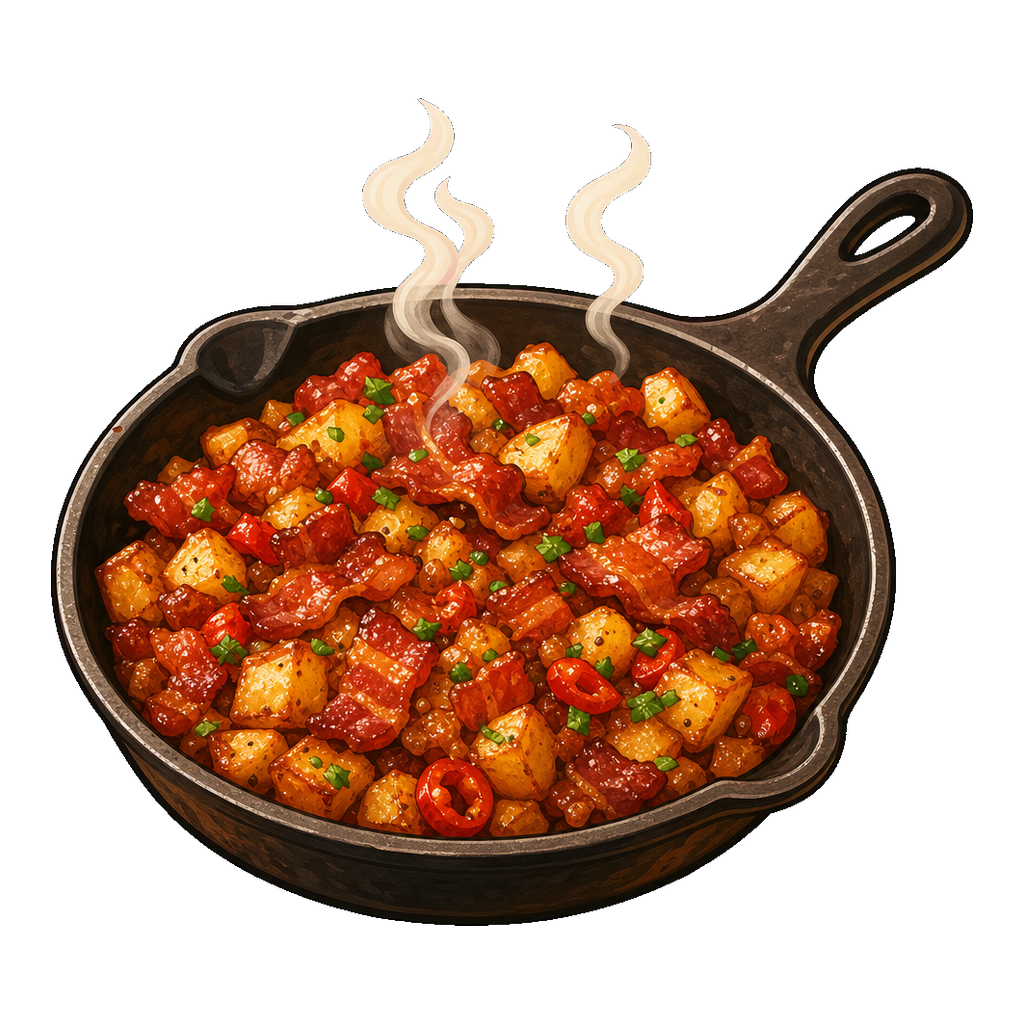 Sizzle & Kick Bacon Hash