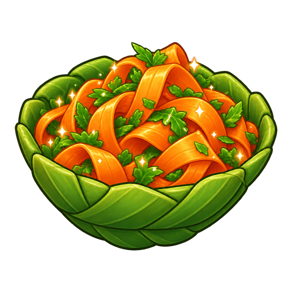 Sparkling Carrot Ribbon Toss
