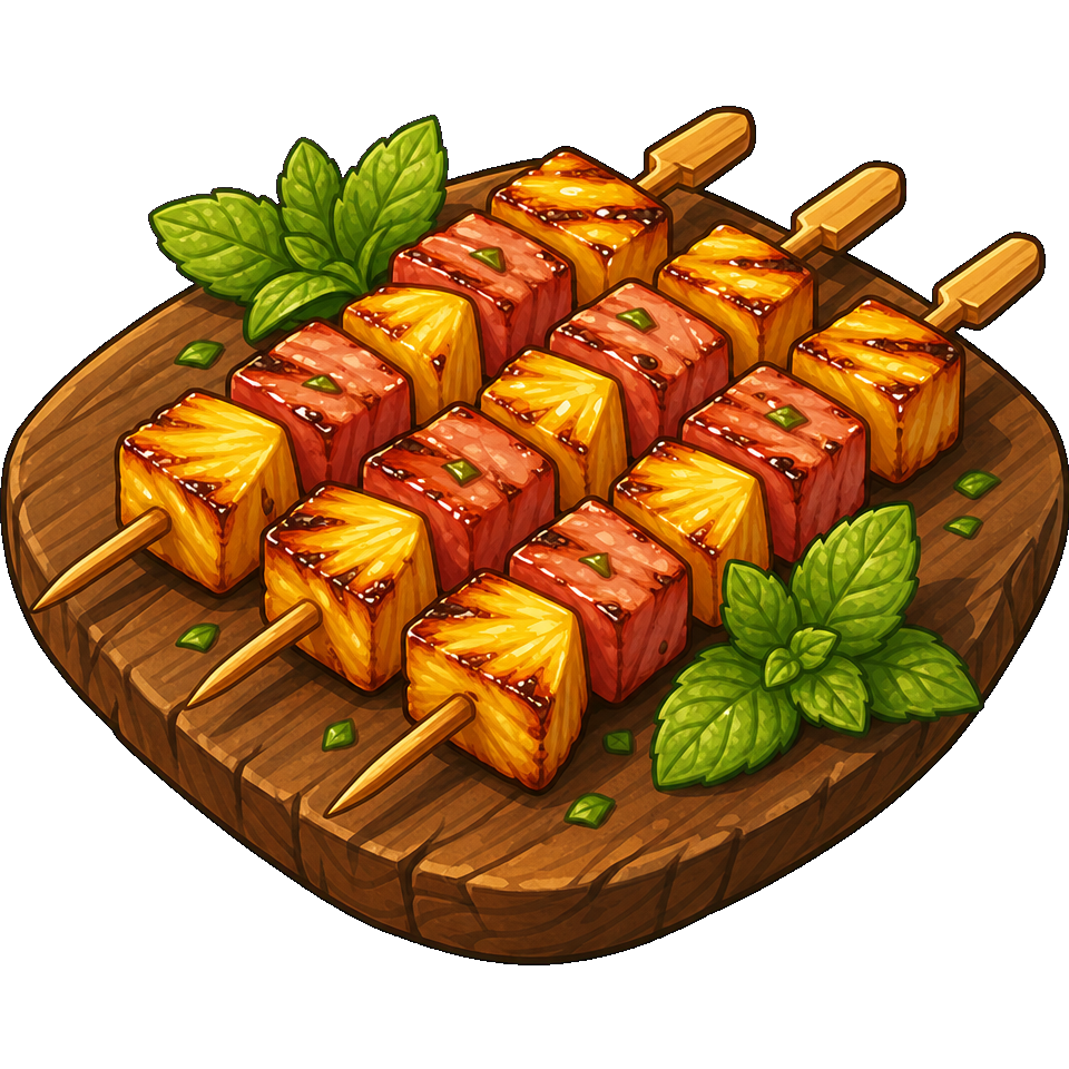 Tropical Stripe Skewers