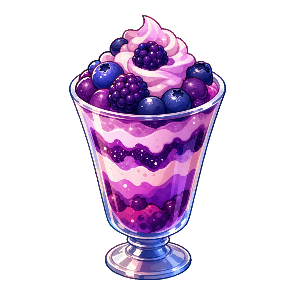 Twilight Berry Ripple Parfait