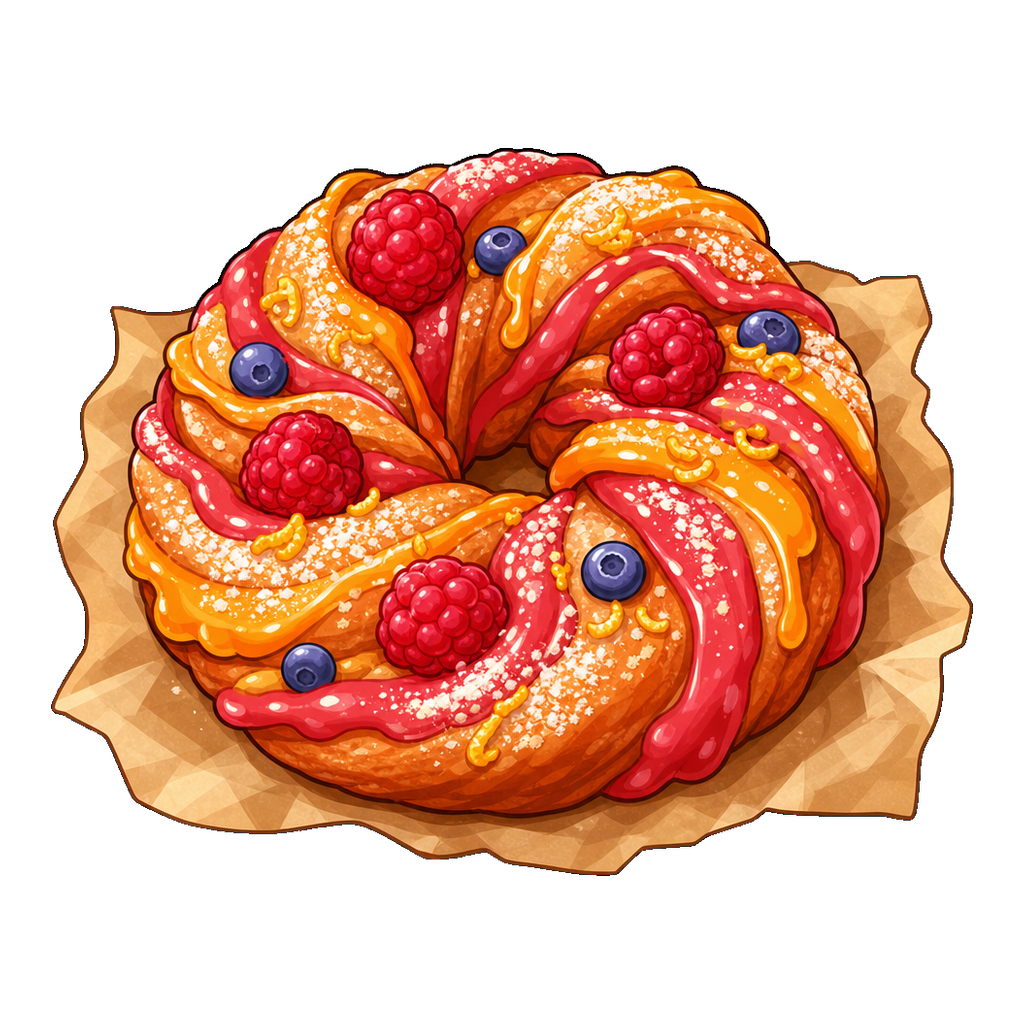 Twisted Berry Citrus Ring