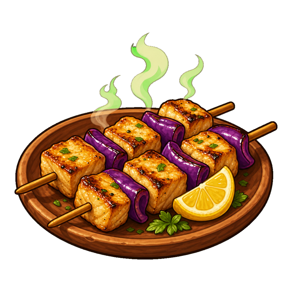Violet Pepper Fish Nibbles