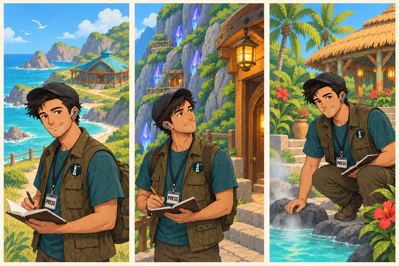 Scooter visits Scenic Seashore, Cliffside Homes, and Hearthspring, from left to right.